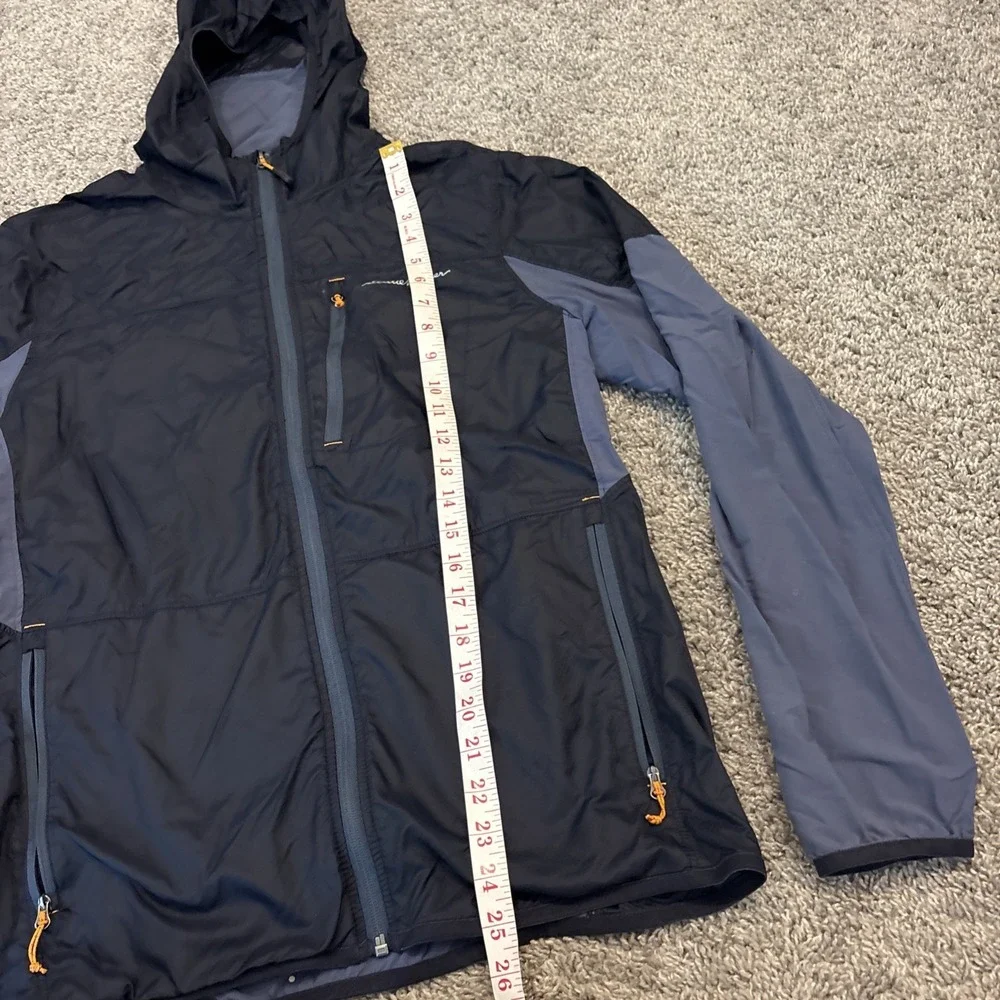 Eddie Bauer Full Zip Up Lightweight Hiking Jacket Men's Small Nylon Zip Pocket